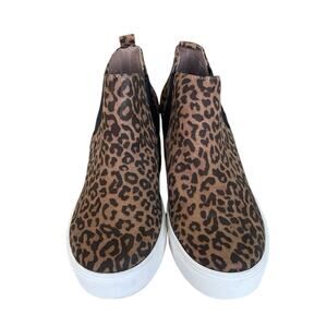 Abound Clarissa Leopard Print Slip-On Booties Brown Size 7.5 Medium